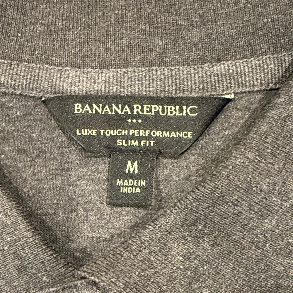Banana Republic - Charcoal Luxe Touch Performance Slim Fit Polo Shirt - sz M NWT